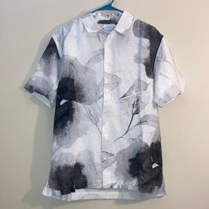 Zara Monochrome Abstract Shirt